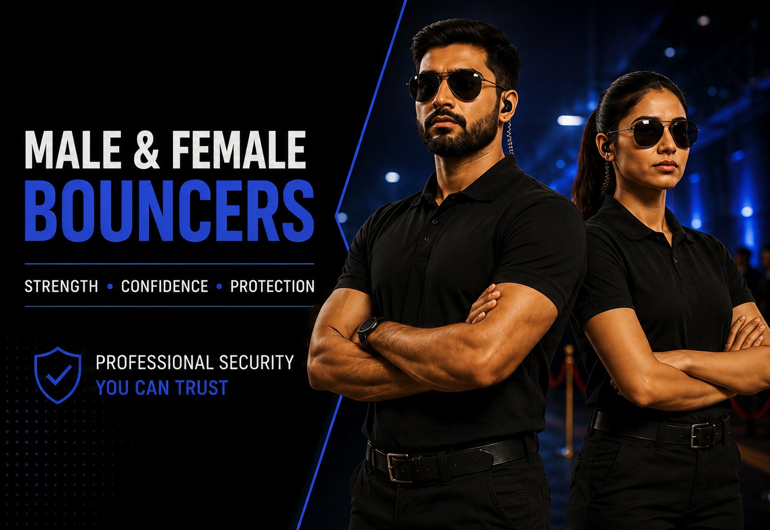 D360 Manpower professional male and female bouncers — access control, crowd management and event support